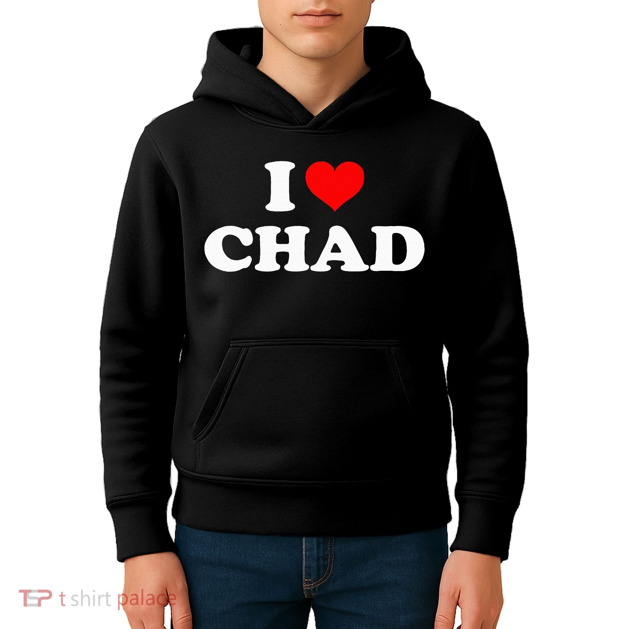 Chad I Heart Chad I Love Chad Kids Hoodie