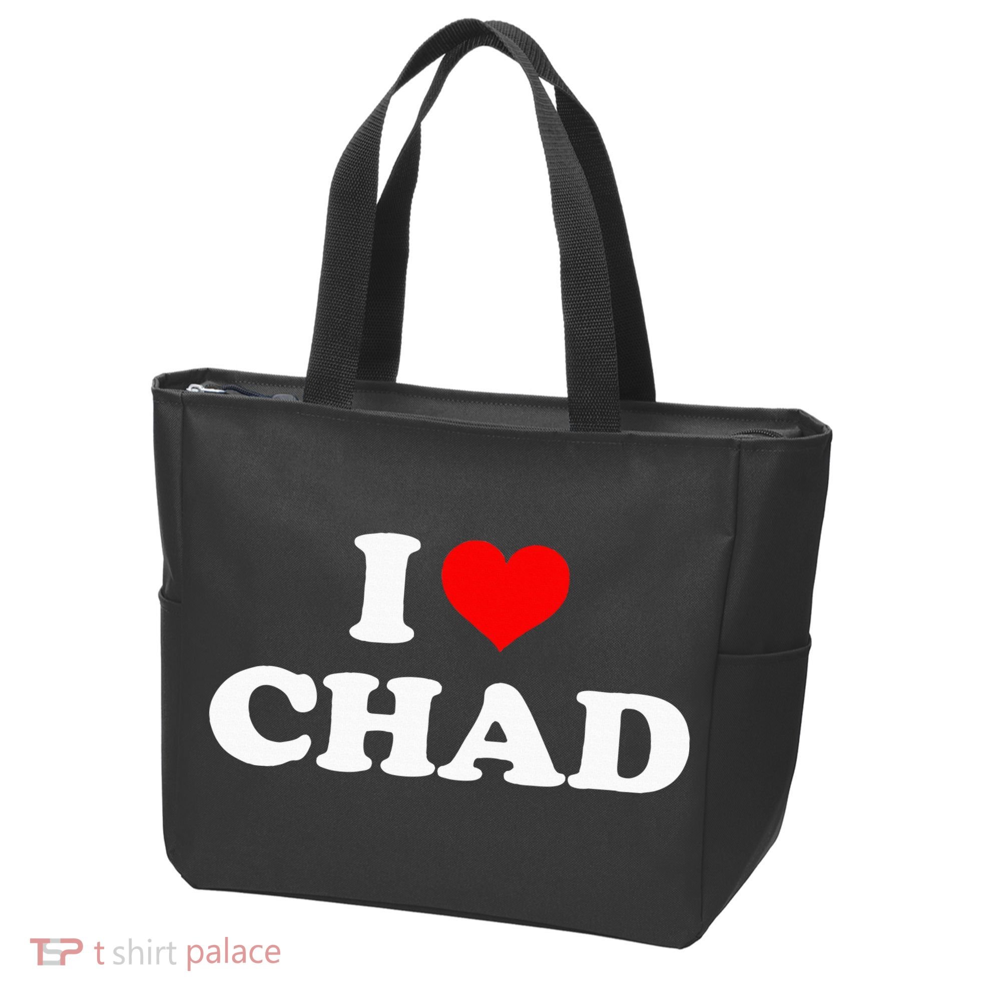 Chad I Heart Chad I Love Chad Tote Bag