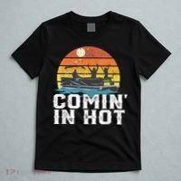 Comin In Hot Pontoon Boat Funny Boating Lake For Dad T-Shirt thumb 5