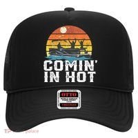 Comin In Hot Pontoon Boat Funny Boating Lake For Dad Hat thumb 0