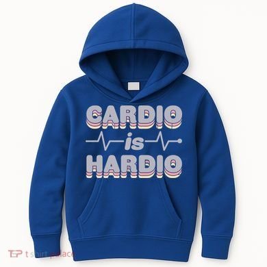 Cardio Is Hardio Kids Hoodie