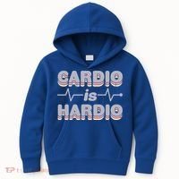 Cardio Is Hardio Kids Hoodie thumb 0