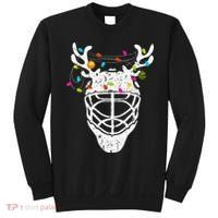 Christmas Ice Hockey Reindeer Xmas Hockey Sweatshirt thumb 0