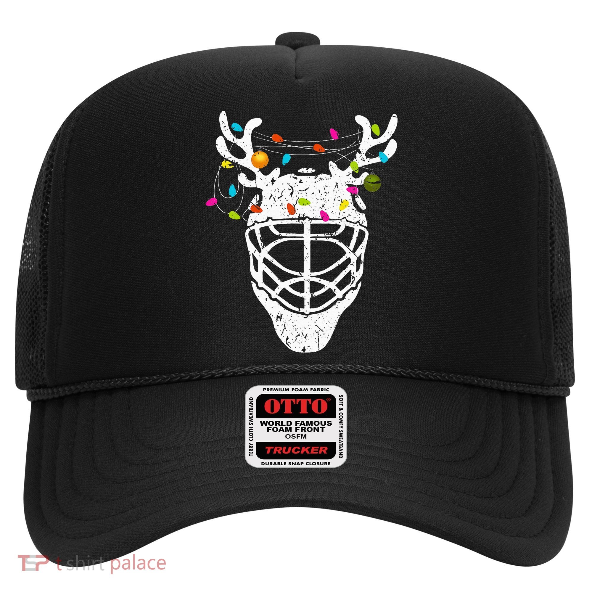 Christmas Ice Hockey Reindeer Xmas Hockey Hat