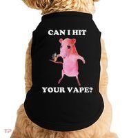 Can I Hit Your Vape Funny Rat Doggie Tank thumb 0