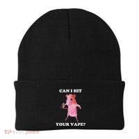 Can I Hit Your Vape Funny Rat Beanie thumb 0