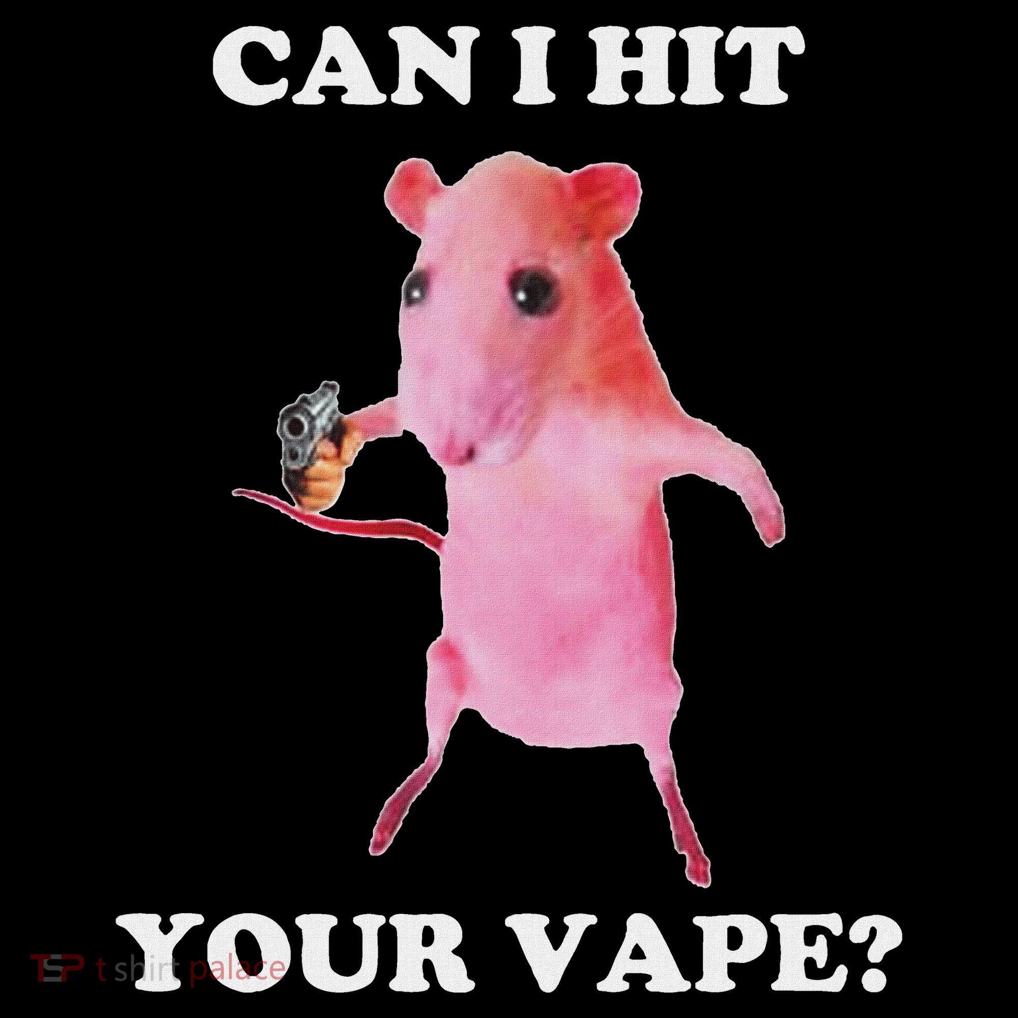 Can I Hit Your Vape Funny Rat Mousepad