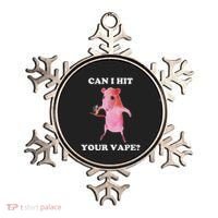 Can I Hit Your Vape Funny Rat Ornament thumb 0
