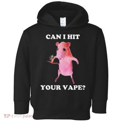 Can I Hit Your Vape Funny Rat Toddler Hoodie