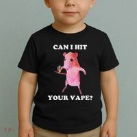 Can I Hit Your Vape Funny Rat Toddler T-Shirt thumb 2