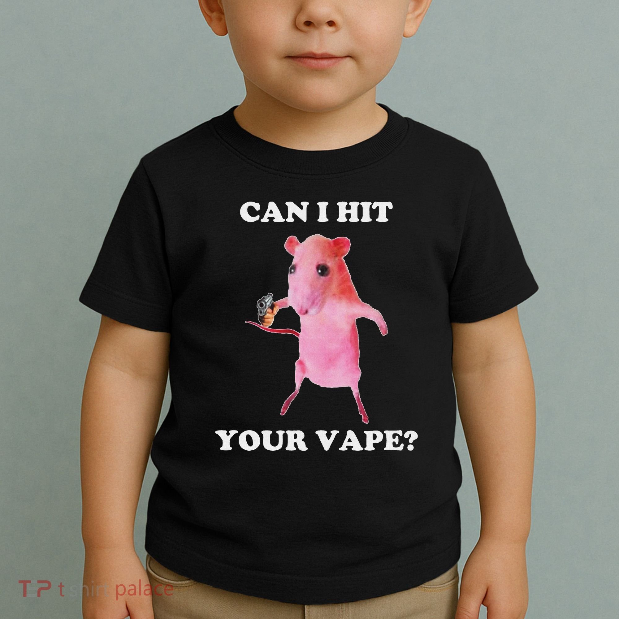 Can I Hit Your Vape Funny Rat Toddler T-Shirt