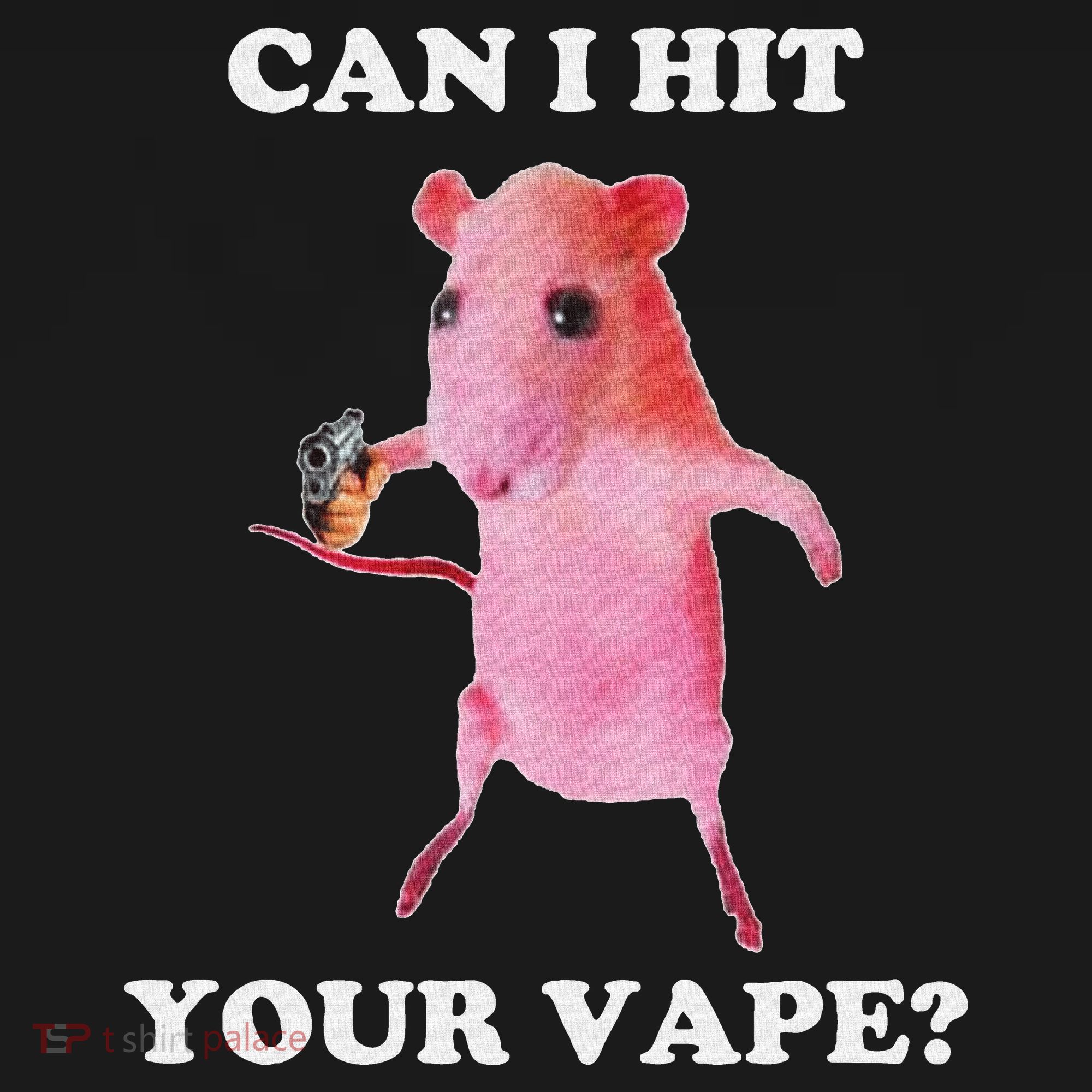 Can I Hit Your Vape Funny Rat Kids Hoodie
