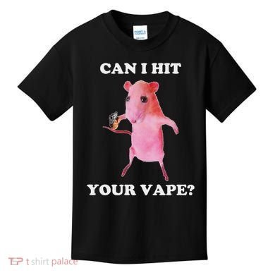 Can I Hit Your Vape Funny Rat Kids T-Shirt