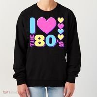 Cute I Heart Love The 80's Women's Sweatshirt thumb 0