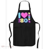 Cute I Heart Love The 80's Apron thumb 0