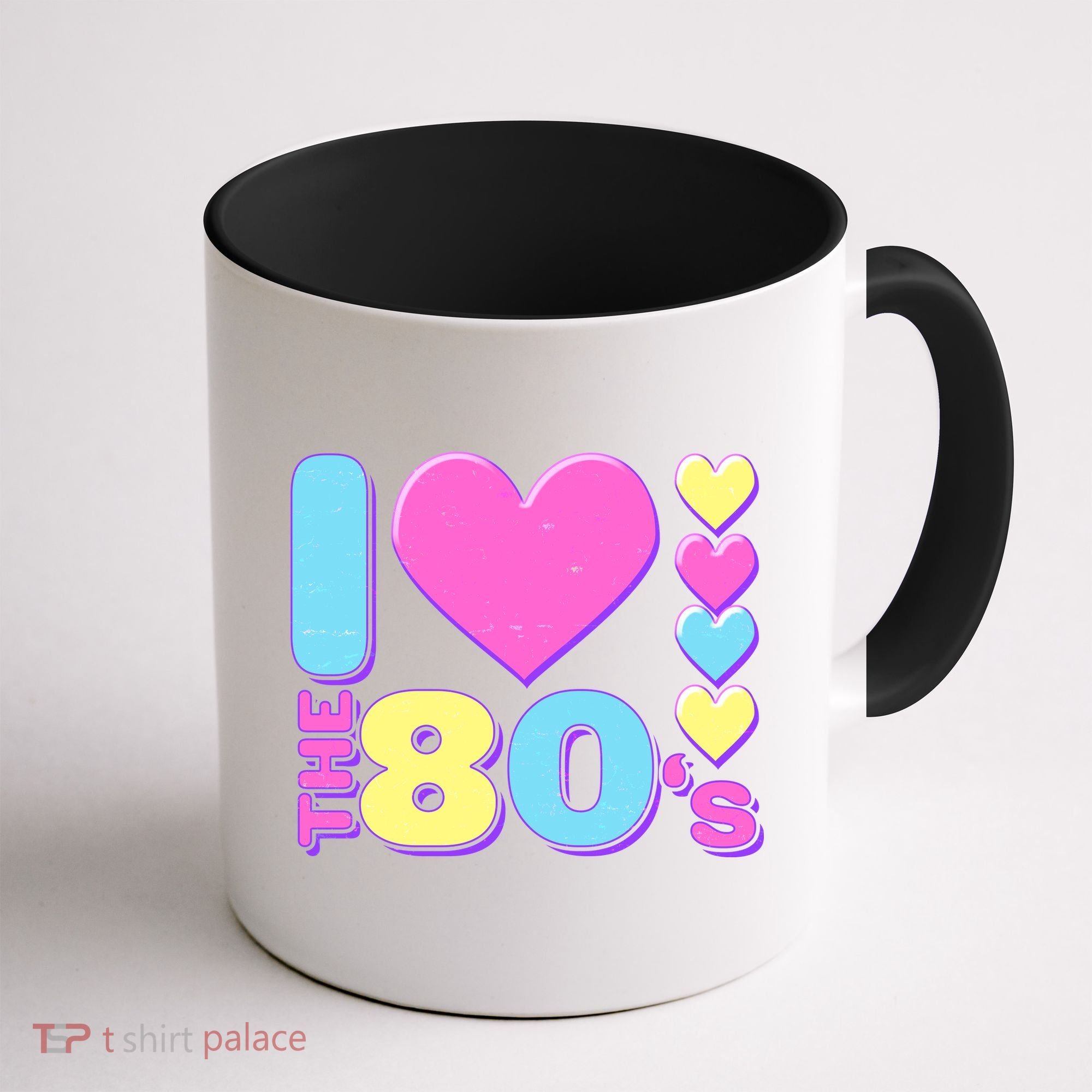 Cute I Heart Love The 80's Coffee Mug