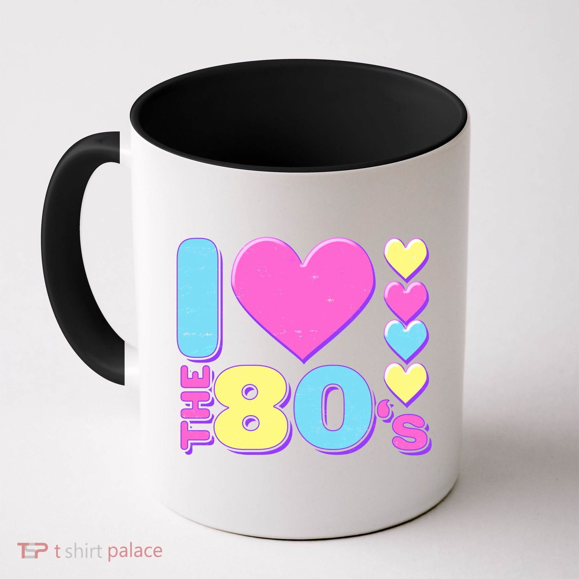 Cute I Heart Love The 80's Coffee Mug