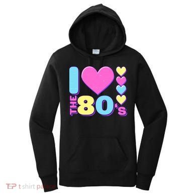 Cute I Heart Love The 80's Women's Hoodie