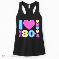 Cute I Heart Love The 80's Women's Tank Top thumb 0