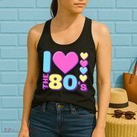 Cute I Heart Love The 80's Women's Tank Top thumb 2