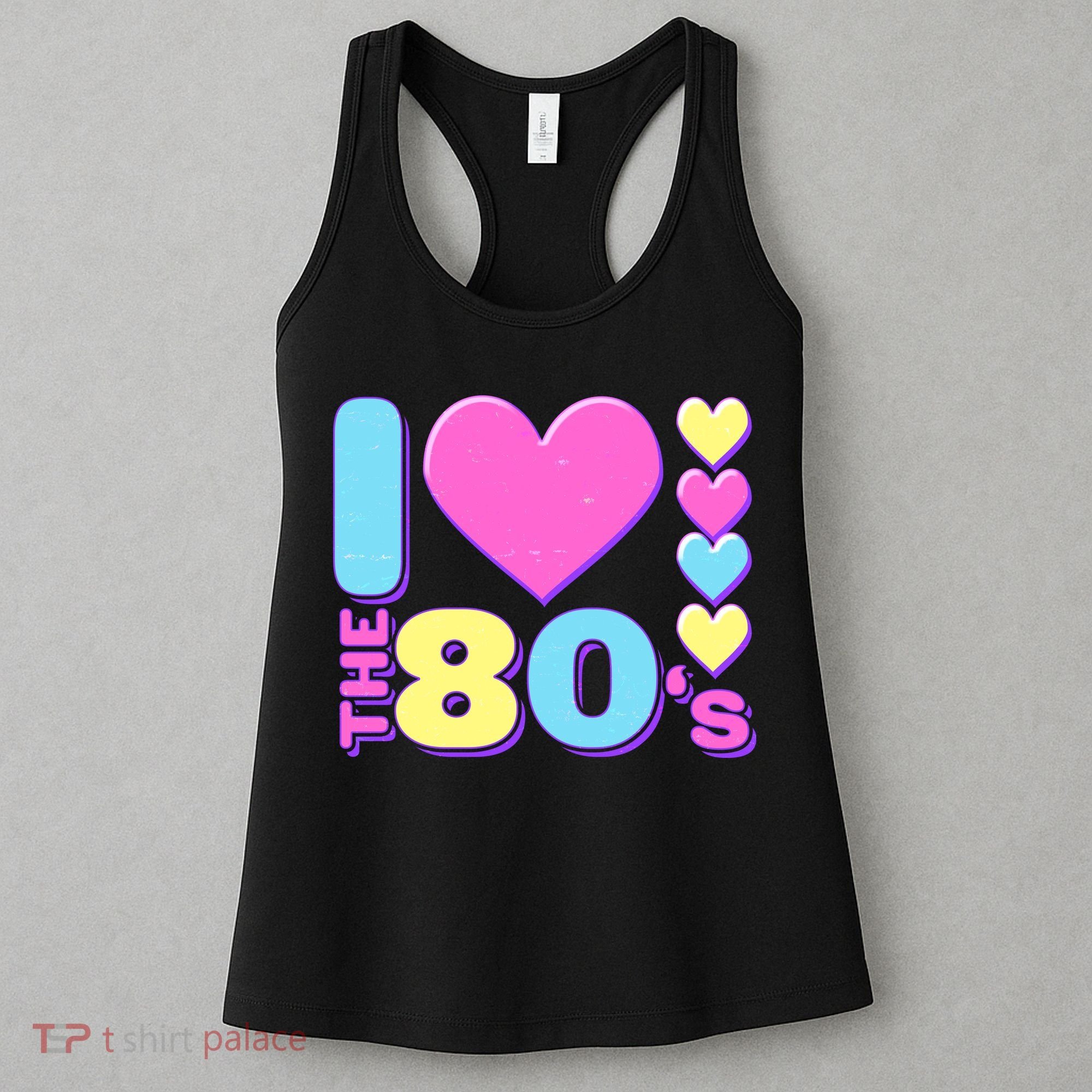 Cute I Heart Love The 80's Women's Tank Top