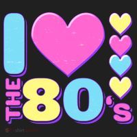 Cute I Heart Love The 80's Hat thumb 2