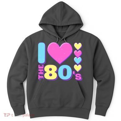 Cute I Heart Love The 80's Hoodie