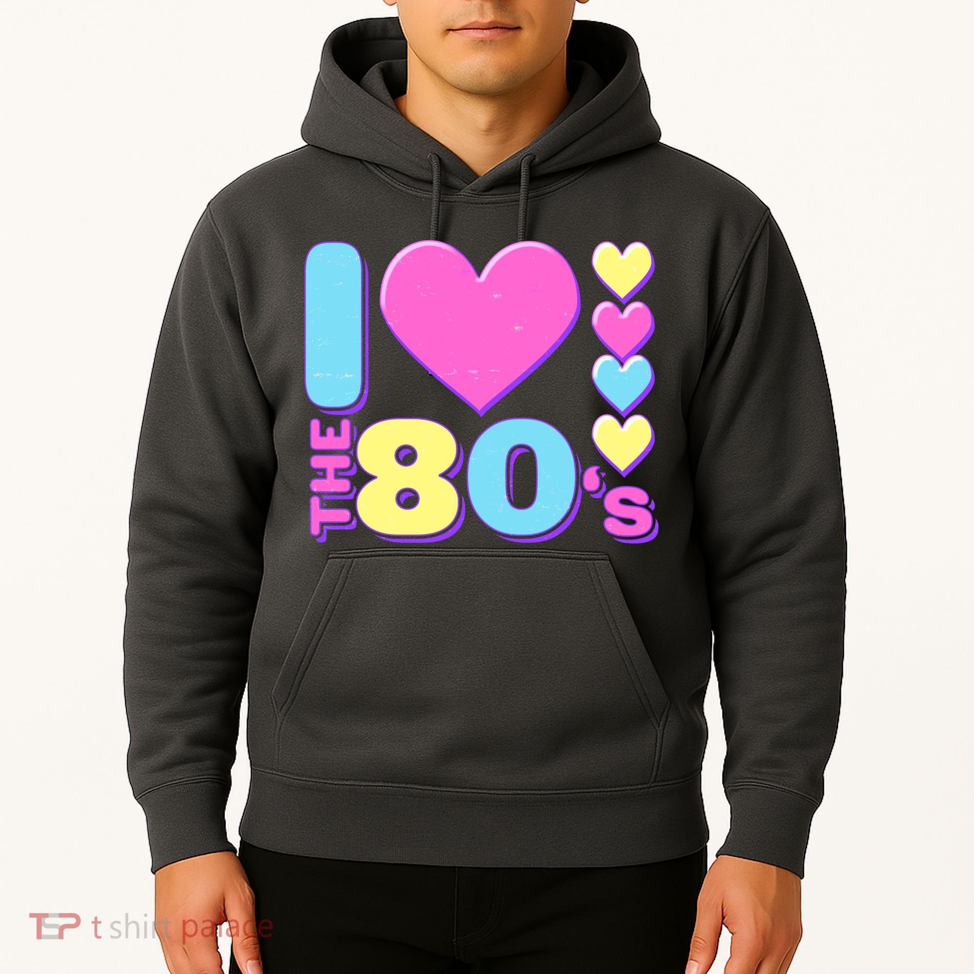 Cute I Heart Love The 80's Hoodie