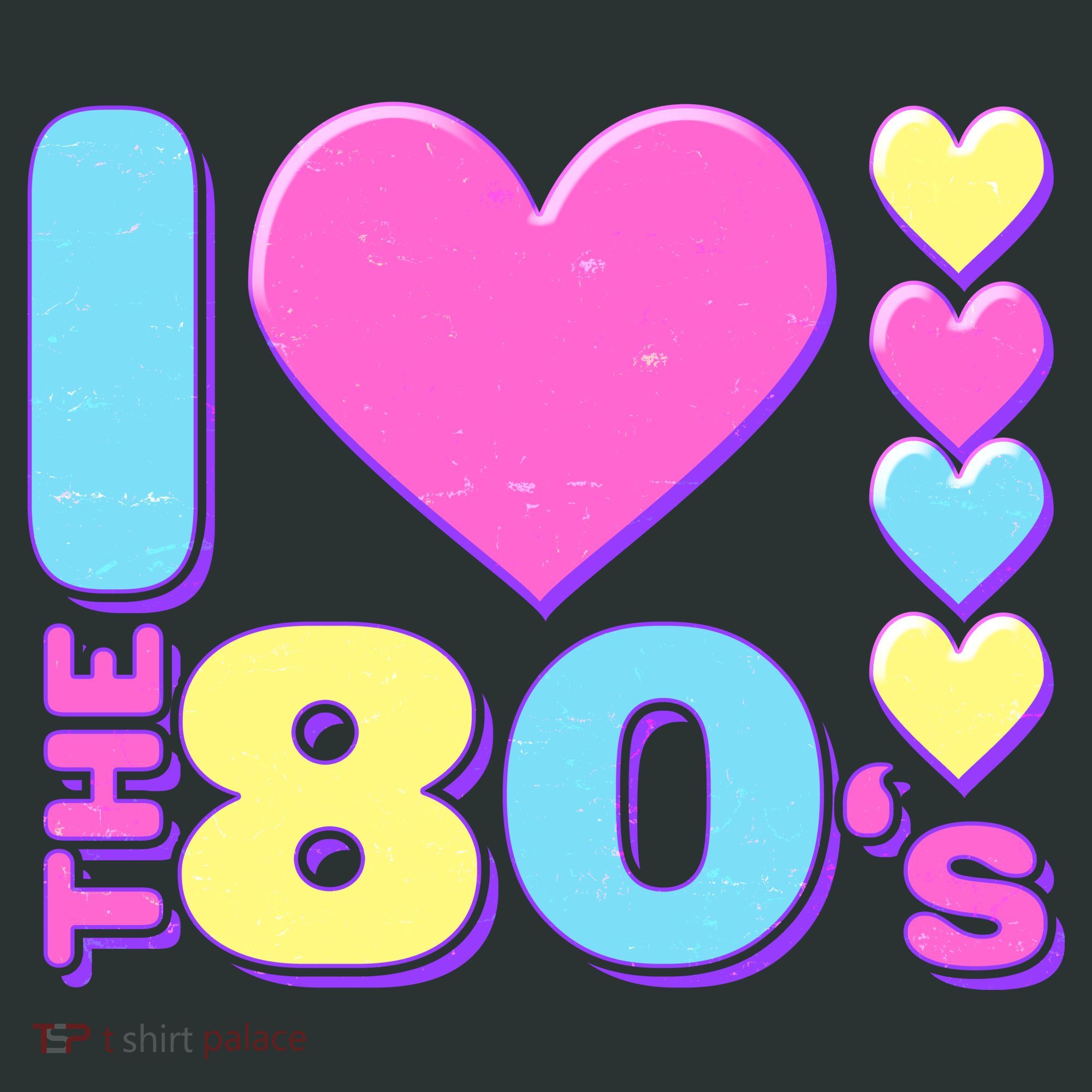 Cute I Heart Love The 80's Sweatshirt