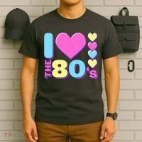 Cute I Heart Love The 80's T-Shirt thumb 6