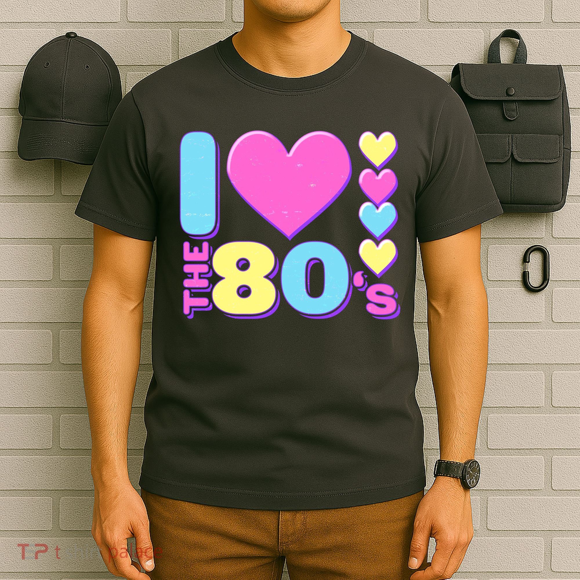 Cute I Heart Love The 80's T-Shirt