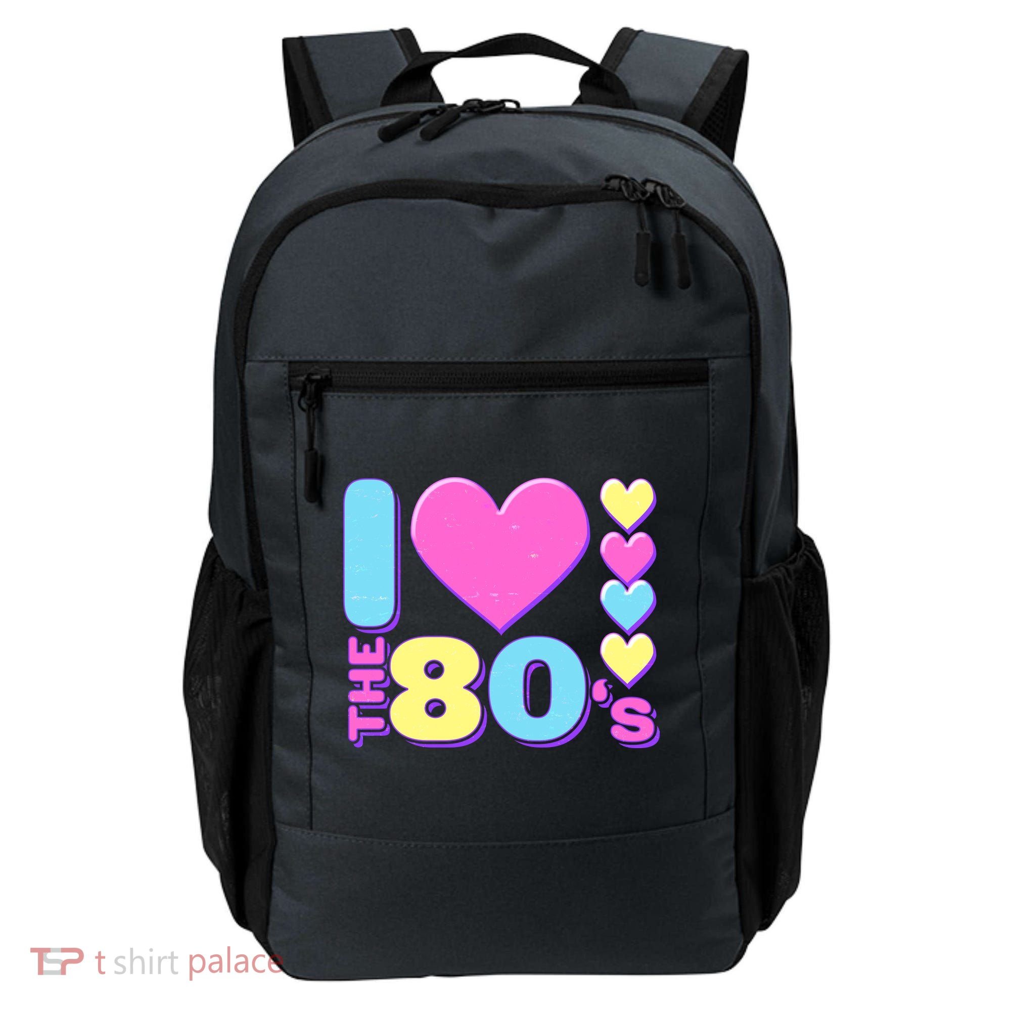 Cute I Heart Love The 80's Backpack