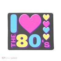 Cute I Heart Love The 80's Mousepad thumb 0