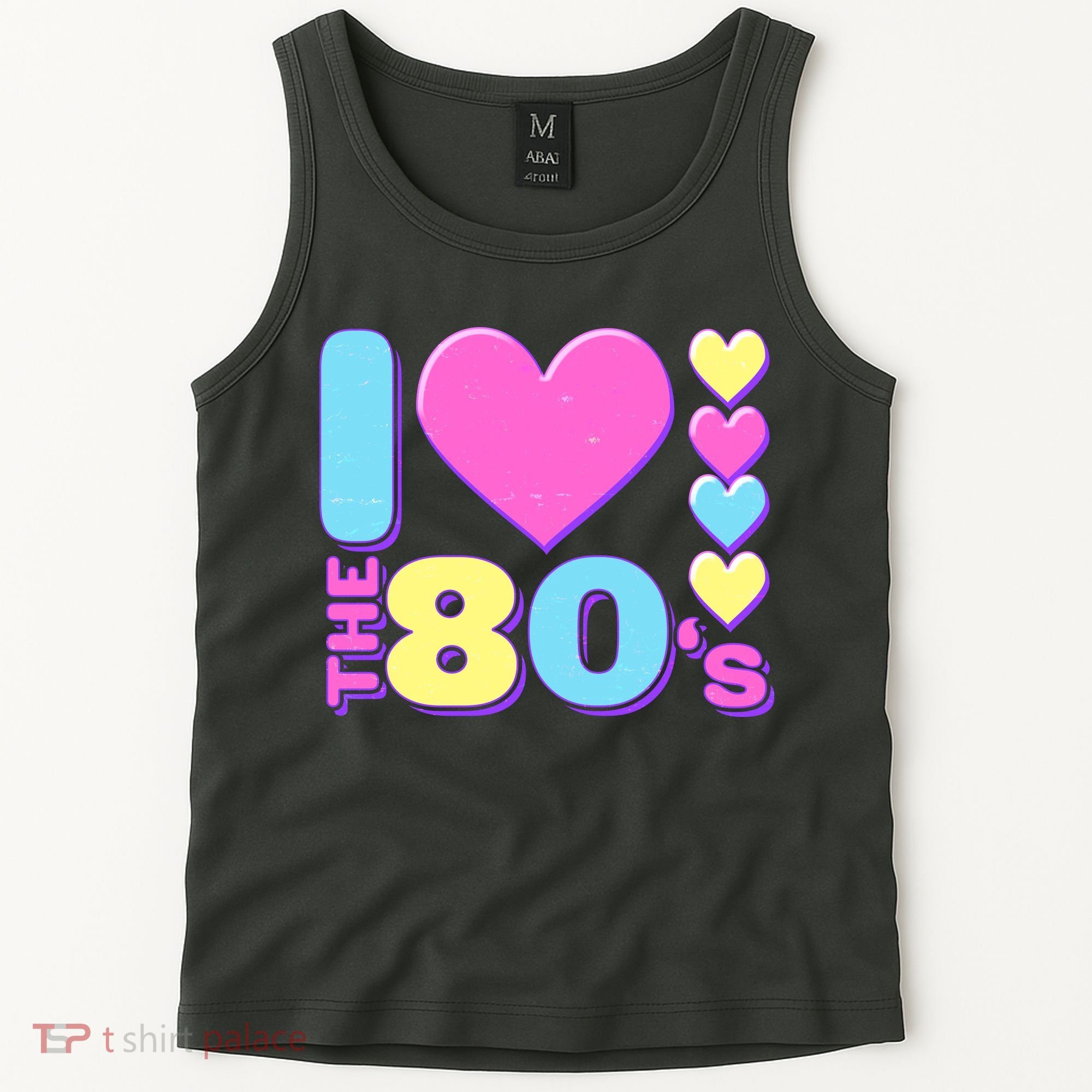 Cute I Heart Love The 80's Tank Top