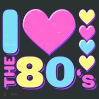 Cute I Heart Love The 80's Tank Top thumb 6