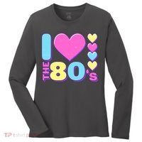 Cute I Heart Love The 80's Women's Long Sleeve Shirt thumb 0