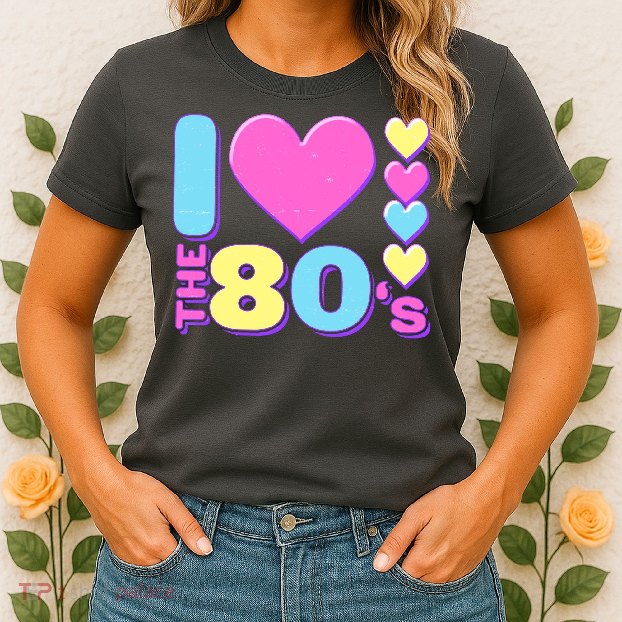 Cute I Heart Love The 80's Women's T-Shirt