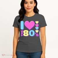 Cute I Heart Love The 80's Women's T-Shirt thumb 4