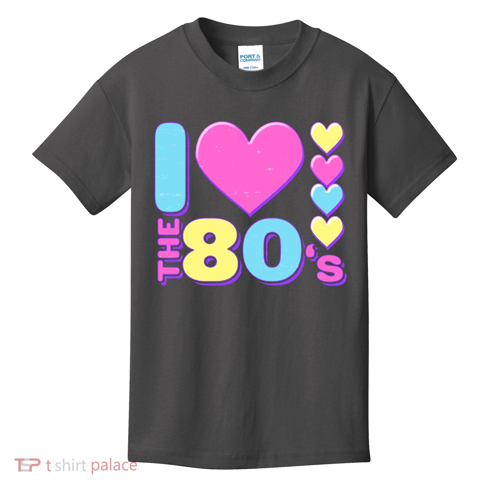 Cute I Heart Love The 80's Kids T-Shirt