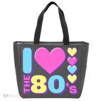 Cute I Heart Love The 80's Tote Bag thumb 0