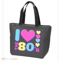 Cute I Heart Love The 80's Tote Bag thumb 3