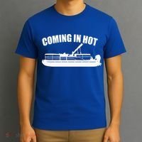 Coming In Hot Pontoon Captain Lake Sailor Fishing Boating Gift T-Shirt thumb 3