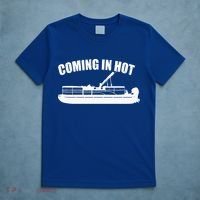 Coming In Hot Pontoon Captain Lake Sailor Fishing Boating Gift T-Shirt thumb 5