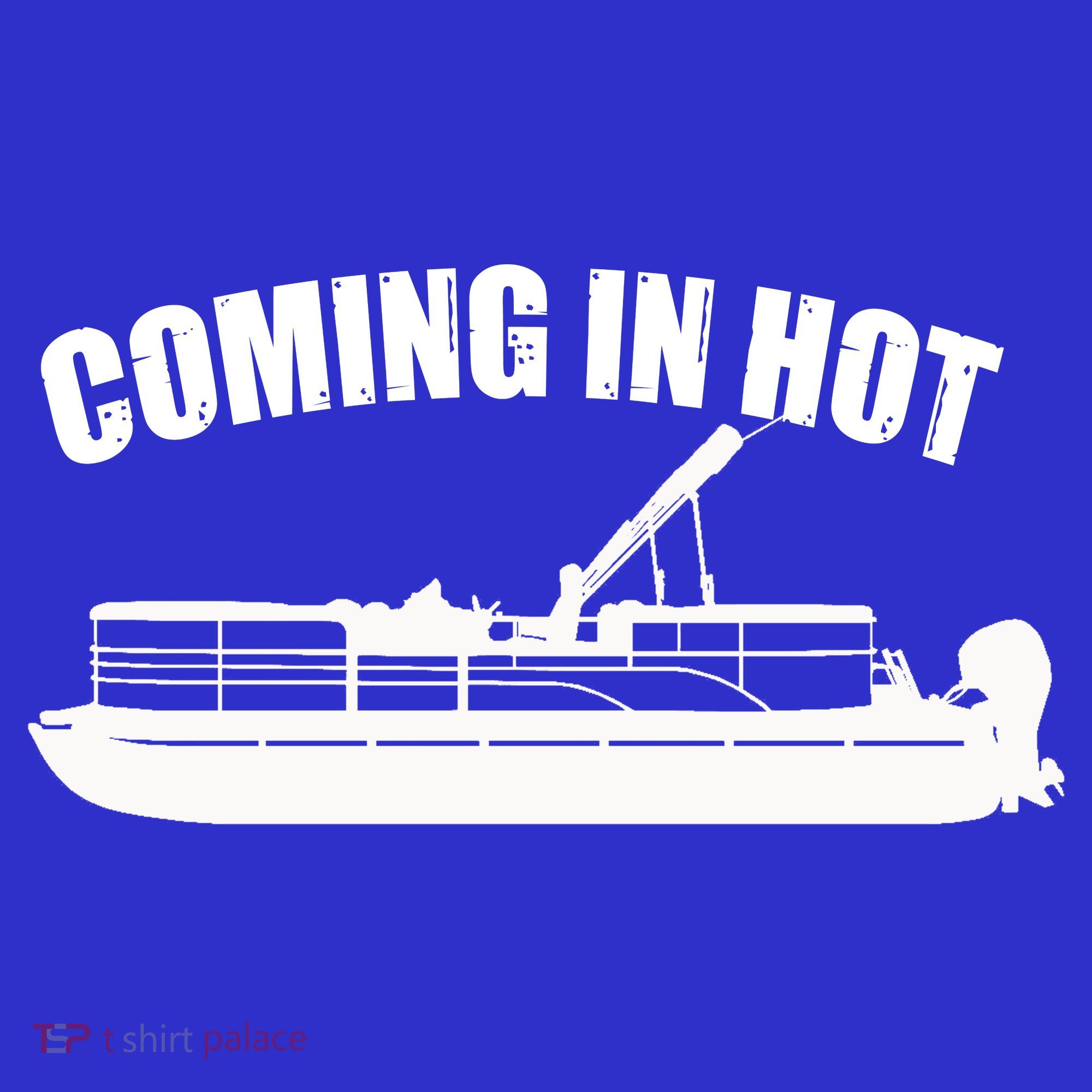 Coming In Hot Pontoon Captain Lake Sailor Fishing Boating Gift Women's Tank Top