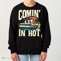 Comin In Hot Funny Pontoon Boat Pontooning Party Boat Women's Sweatshirt thumb 0