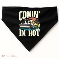 Comin In Hot Funny Pontoon Boat Pontooning Party Boat USA-Made Doggie Bandana thumb 0