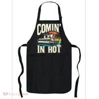Comin In Hot Funny Pontoon Boat Pontooning Party Boat Apron thumb 0