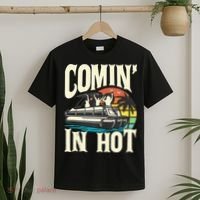 Comin In Hot Funny Pontoon Boat Pontooning Party Boat T-Shirt thumb 2