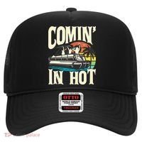 Comin In Hot Funny Pontoon Boat Pontooning Party Boat Hat thumb 0