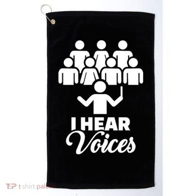 Choir I Hear Voices Golf Towel